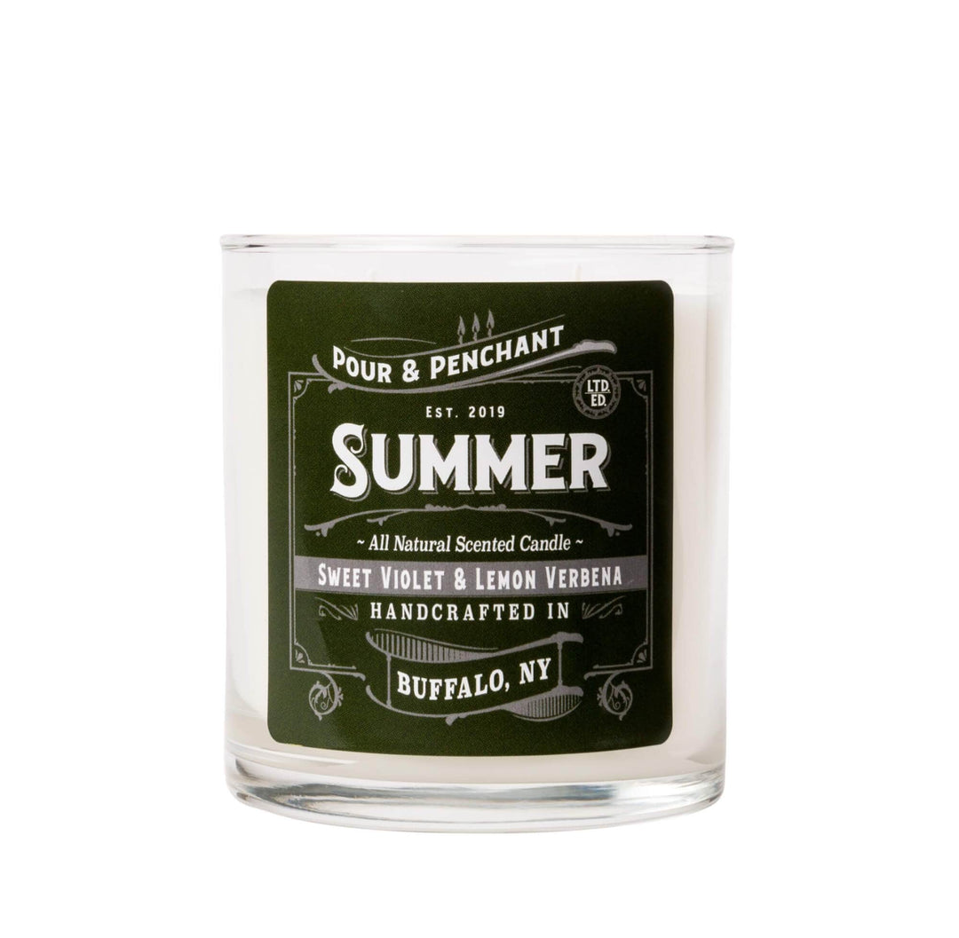 Pour & Penchant 10 oz Scented Candle - SUMMER - Lemon Verbena & Sweetgrass