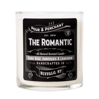 Pour & Penchant 10 oz Scented Candle - THE ROMANTIC - Dark Rose, Ambergris & Labdanum