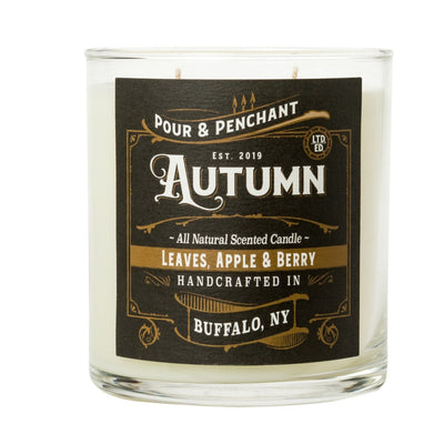 Pour & Penchant 10 oz Scented Candle - Autumn - Leaves, Apple & Harvest Berry