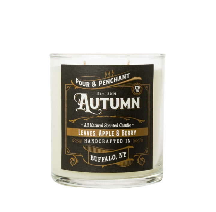 Pour & Penchant 10 oz Scented Candle - Autumn - Leaves, Apple & Harvest Berry