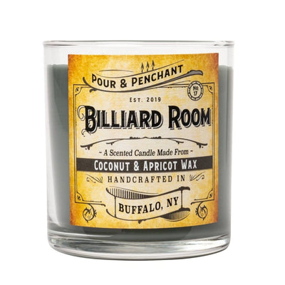 Pour & Penchant 10 oz Scented Candle - BILLIARD ROOM no.18 - Incense, Cedar, Spice & Rose