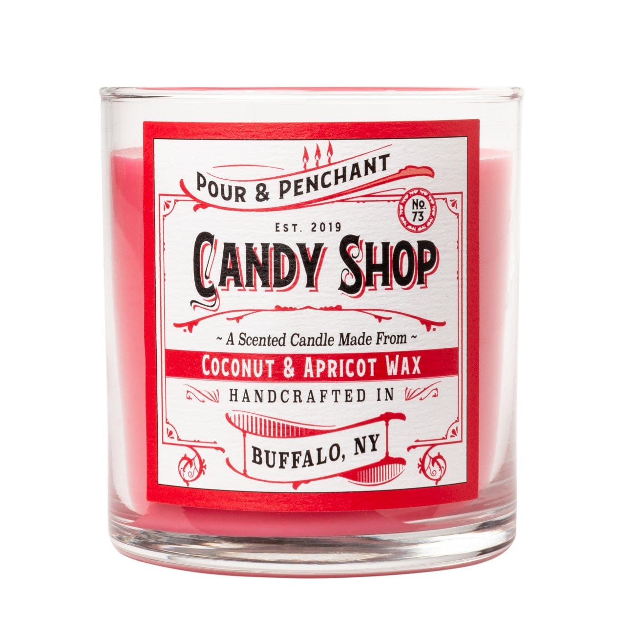 Pour & Penchant 10 oz Scented Candle - CANDY SHOP no.73 - Black Currant, Raspberry, Freesia & Tonka