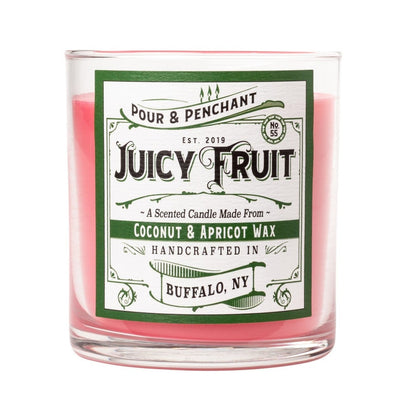 Pour & Penchant 10 oz Scented Candle - JUICY FRUIT no.55 - Strawberry, Guava, Passionfruit, Mango