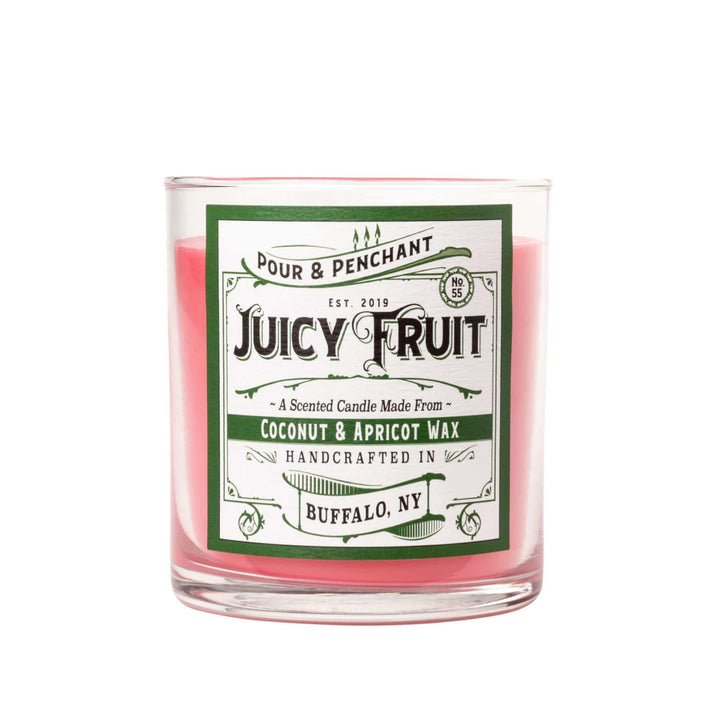 Pour & Penchant 10 oz Scented Candle - JUICY FRUIT no.55 - Strawberry, Guava, Passionfruit, Mango