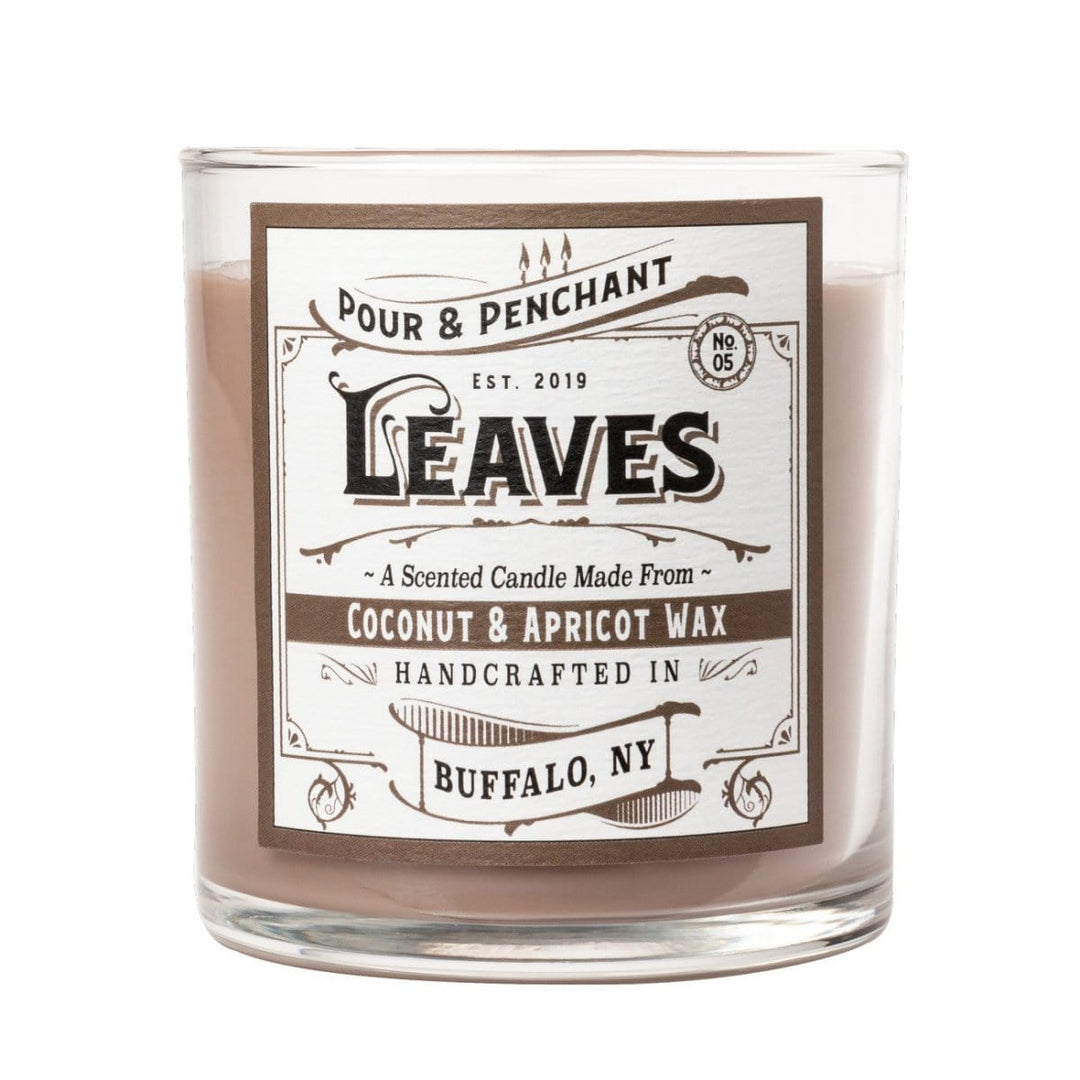 Pour & Penchant 10 oz Scented Candle - LEAVES no.05 - Cinnamon Leaf, Harvest Apple & Guaiacwood