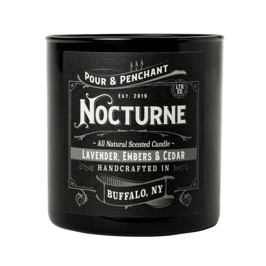 Pour & Penchant 10 oz Scented Candle - NOCTURNE - Lavender, Embers & Cedar