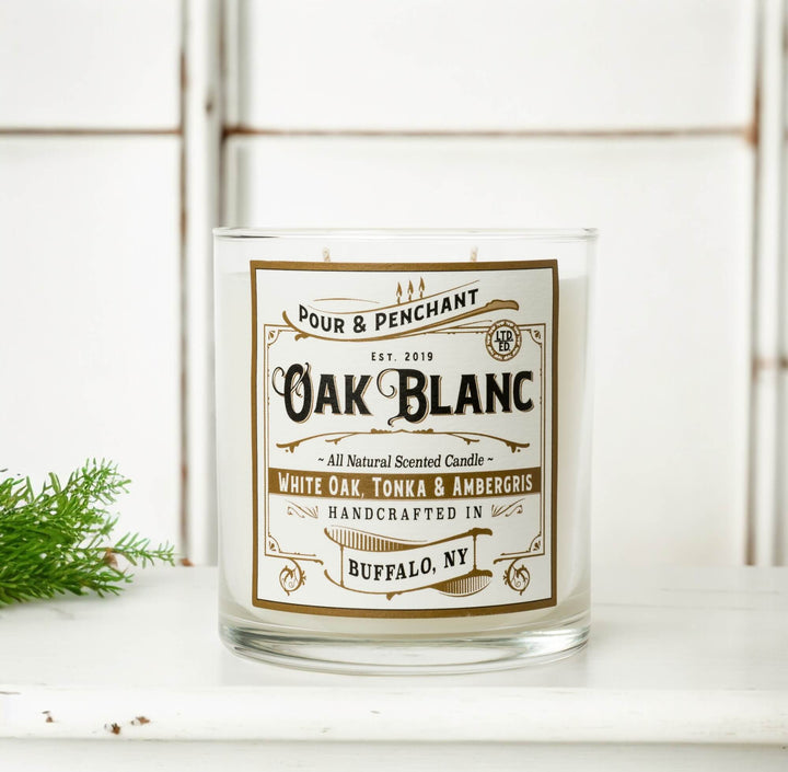 Pour & Penchant 10 oz Scented Candle - OAK BLANC - White Oak, Tonka & Ambergris