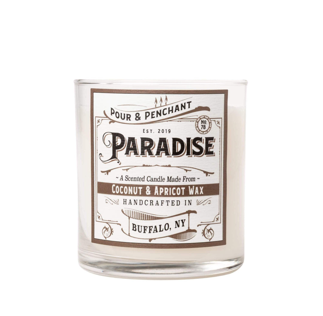 Pour & Penchant 10 oz Scented Candle - PARADISE no.78 - Coconut, Vanilla & Sugar Cane