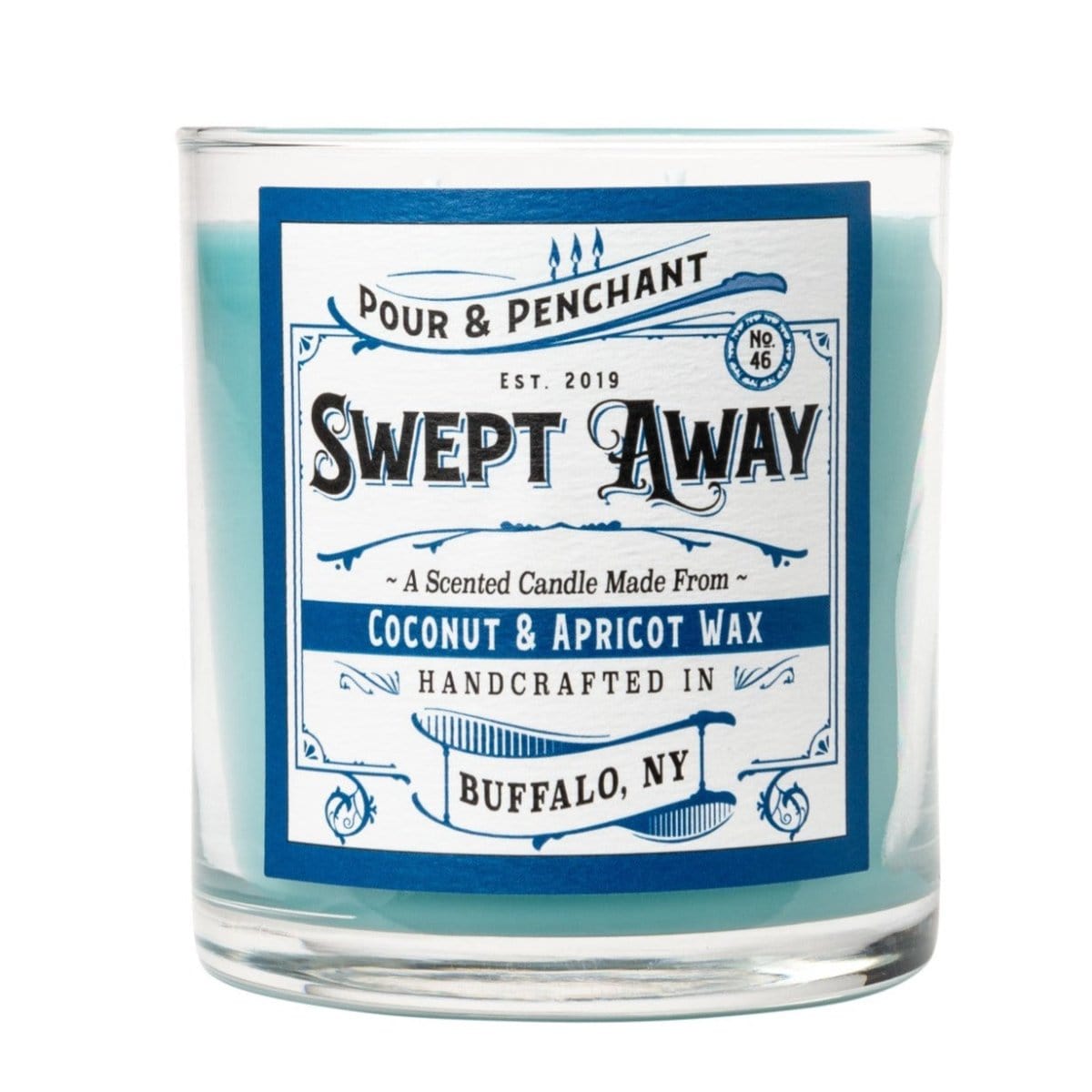 Pour & Penchant 10 oz Scented Candle - SWEPT AWAY no.46 - Sea Salt, Ozone, Violet, Jasmine