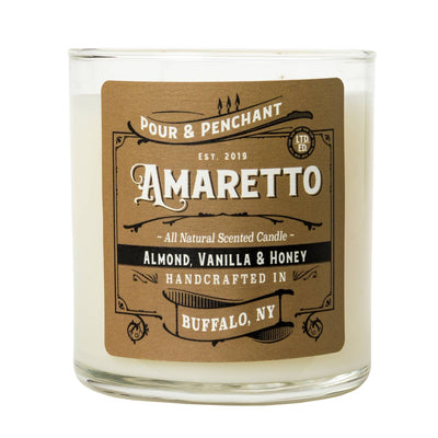 Pour & Penchant 10 oz Scented Candle - AMARETTO - Almond, Vanilla & Honey