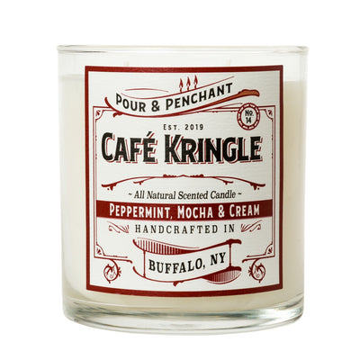 Pour & Penchant 10 oz Scented Candle - Café Kringle - Peppermint, Mocha, Vanilla & Cream