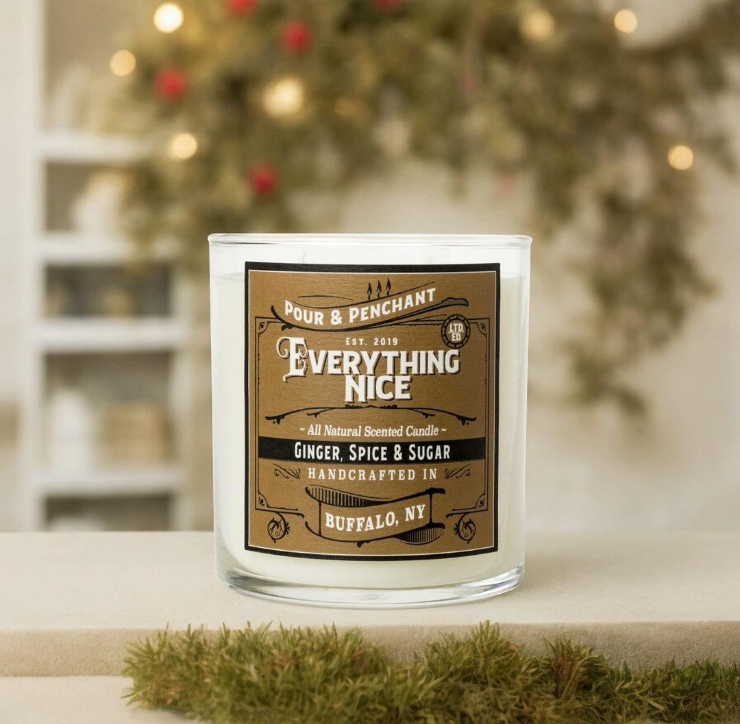 Pour & Penchant 10 oz Scented Candle - EVERYTHING NICE - Ginger, Spice, Clove & Allspice