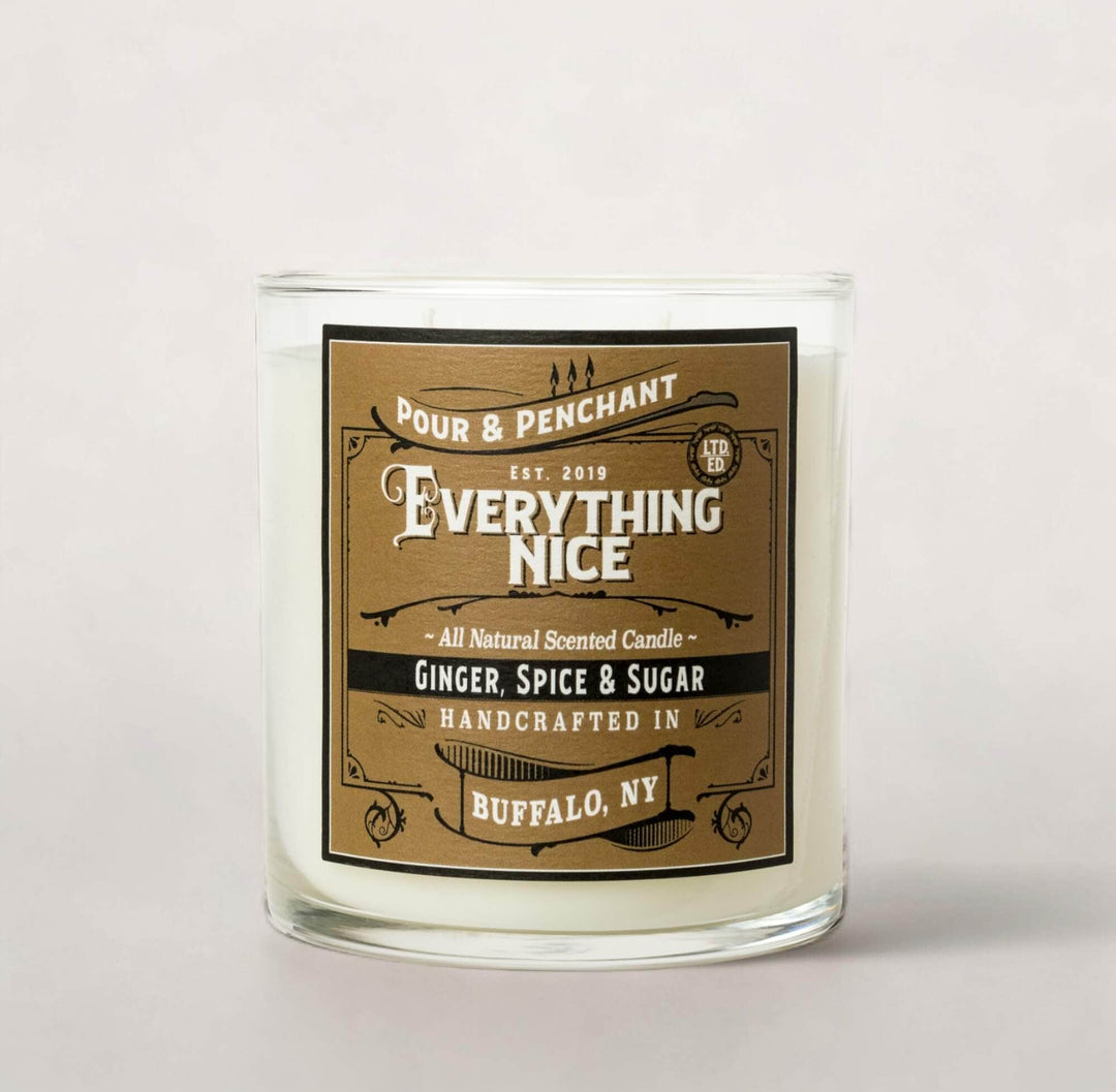 Pour & Penchant 10 oz Scented Candle - EVERYTHING NICE - Ginger, Spice, Clove & Allspice