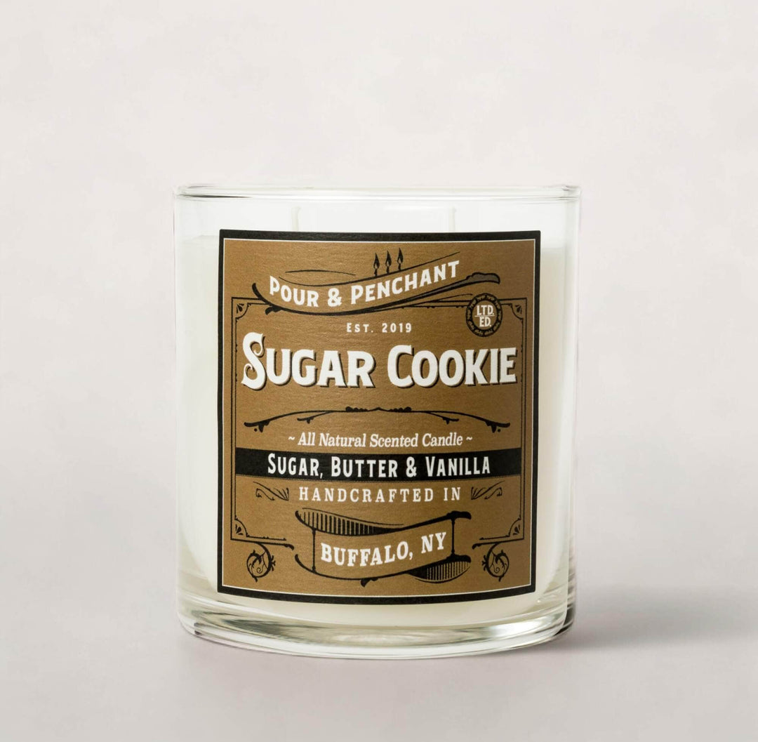 Pour & Penchant 10 oz Scented Candle - SUGAR COOKIE - Cinnamon, Sugar & Butter