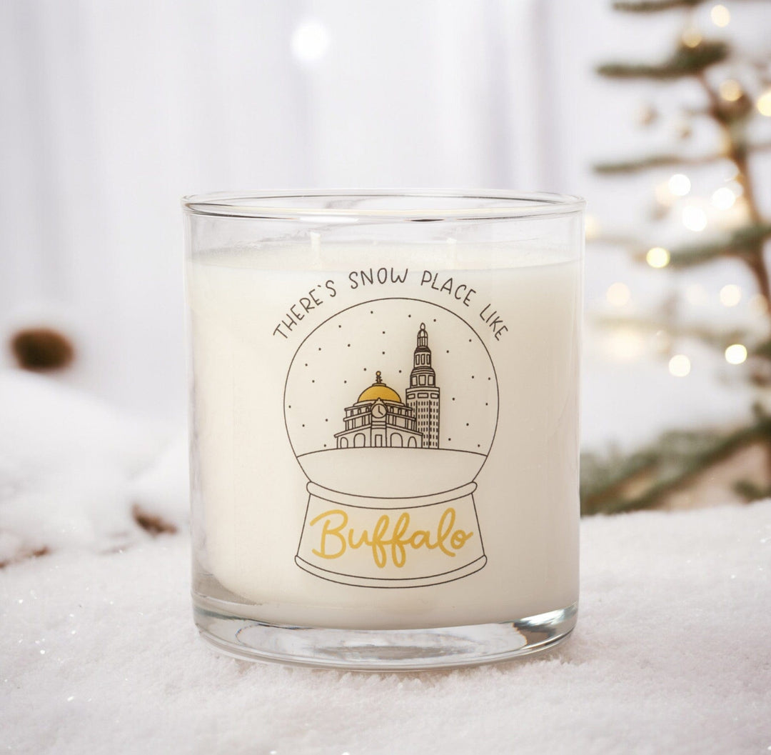 Pour & Penchant 10 oz Scented Candle - THERE'S SNOW PLACE LIKE BUFFALO - Pine, Cedar, Balsam