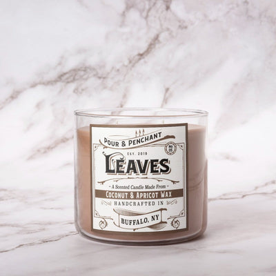 Pour & Penchant 16.5 oz Scented Candle - LEAVES no.05 - Cinnamon Leaf, Harvest Apple & Guaiacwood