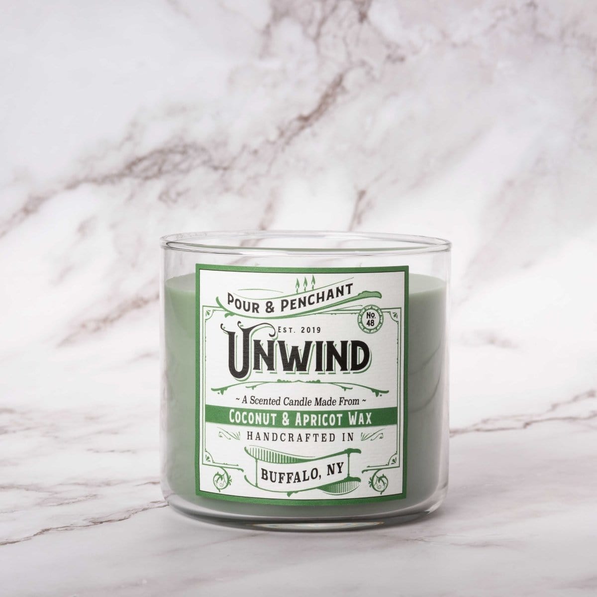 Pour & Penchant 16.5 oz Scented Candle - UNWIND no.48 - Sandalwood, Fir Balsam & White Oak