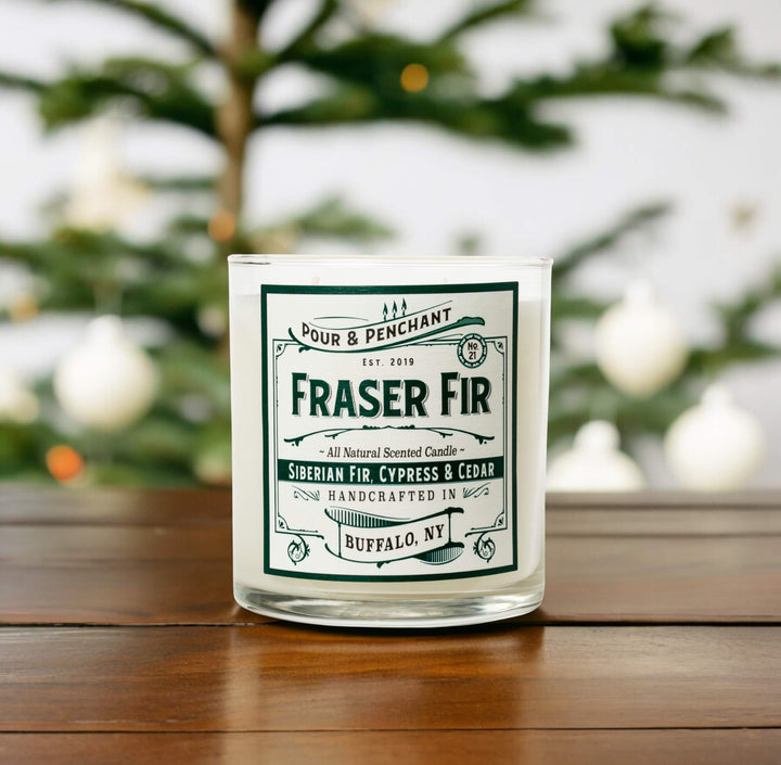 Pour & Penchant 10 oz Scented Candle - FRASER FIR no.21 - Siberian Fir, Cypress, Evergreen & Cedar
