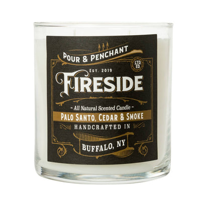 Pour & Penchant 10 oz Scented Candle - FIRESIDE no.32 - Smoke, Cedar, Oakmoss & Amber