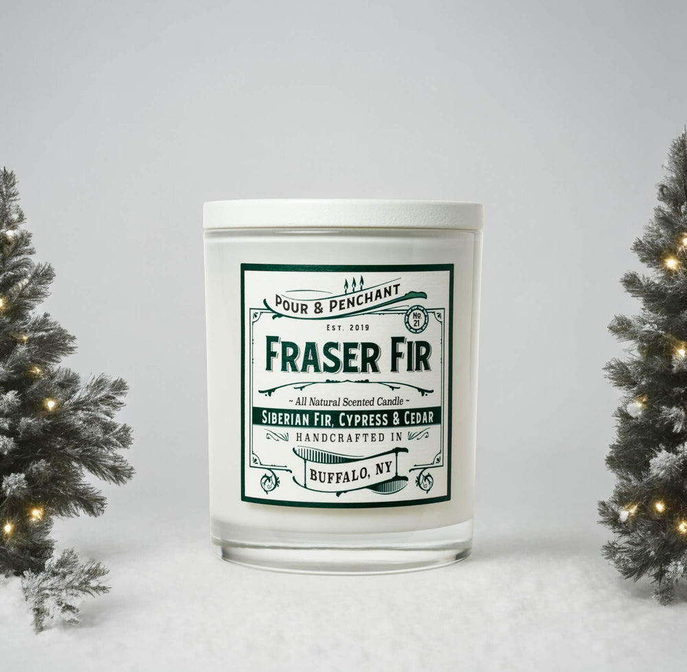 Pour & Penchant 10 oz Scented Candle - FRASER FIR no.21 - Siberian Fir, Cypress, Evergreen & Cedar