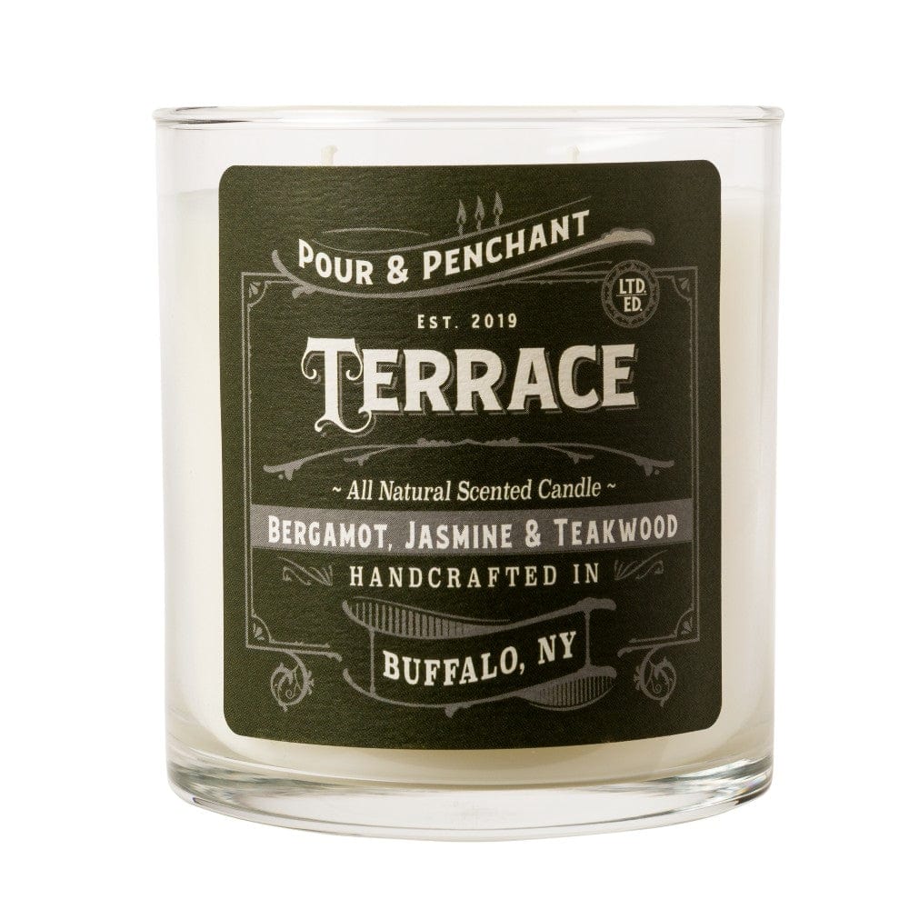 Pour & Penchant 10 oz Scented Candle - TERRACE no.10 - Bergamot, White Jasmine, Teakwood