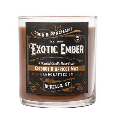 Pour & Penchant 10 oz Scented Candle - EXOTIC EMBER no.87 - Moroccan Cashmere & Smoked Oudwood