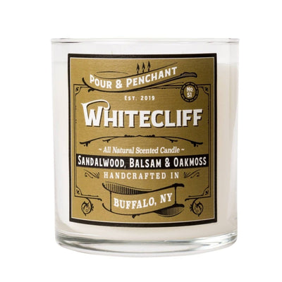 Pour & Penchant 10 oz Scented Candle - WHITECLIFF no.51 - Sandalwood, Fir Balsam & White Oak