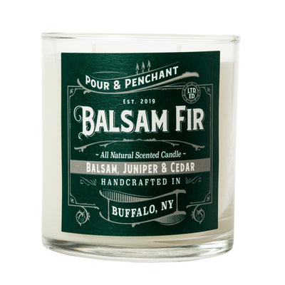 Pour & Penchant 10 oz Scented Candle - BALSAM FIR - Balsam, Pine, Cedar & Juniper