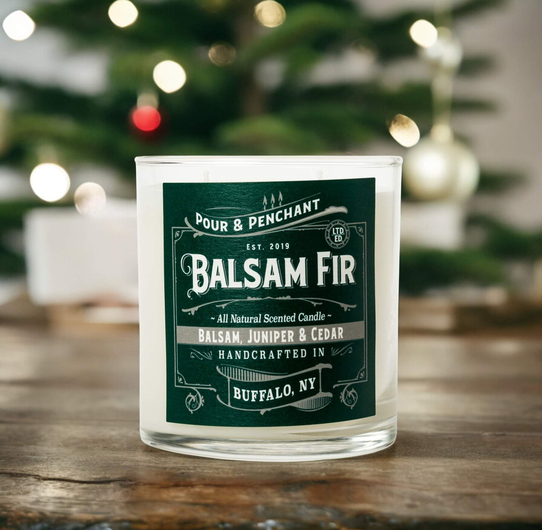 Pour & Penchant 10 oz Scented Candle - BALSAM FIR - Balsam, Pine, Cedar & Juniper