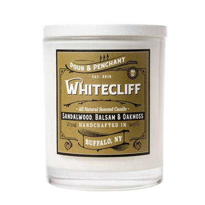 Pour & Penchant 13 oz Scented Candle - WHITECLIFF no.51 - Sandalwood, Fir Balsam & White Oak