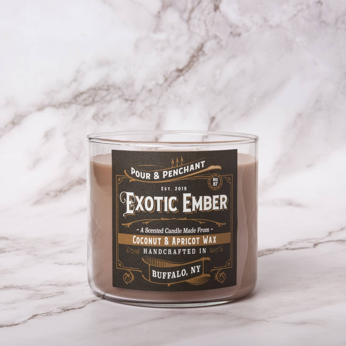 Pour & Penchant 16.5 oz Scented Candle - EXOTIC EMBER no.87 - Moroccan Cashmere & Smoked Oudwood