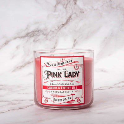 Pour & Penchant 16.5 oz Scented Candle - PINK LADY no.23 - Apple, Pear, Green Leaves & Vanilla