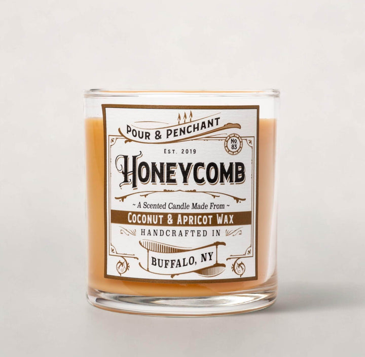 Pour & Penchant 10 oz Scented Candle - HONEYCOMB no.83 - Spiced Honey, Tonka & Tobacco Leaves