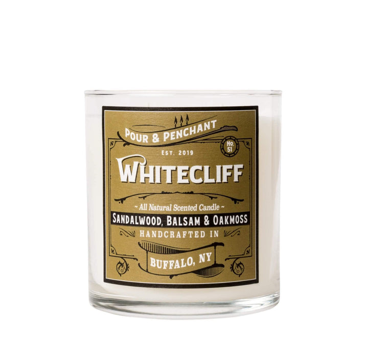 Pour & Penchant 10 oz Scented Candle - WHITECLIFF no.51 - Sandalwood, Fir Balsam & White Oak